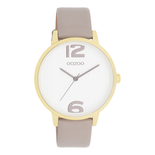 Oozoo dames Horloge met leren band (38mm)