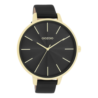 Kaufen gold Oozoo Damenuhr mit Lederarmband (48mm)