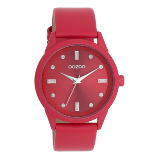 Oozoo dames Horloge met leren band (40mm)