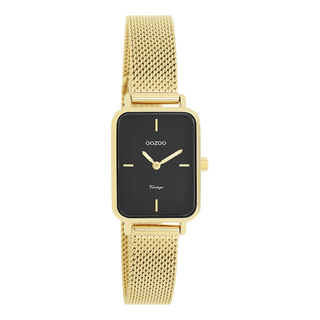 Kopen goud-zwart OOZOO dames horloge met metalen mesh armband (28mm)