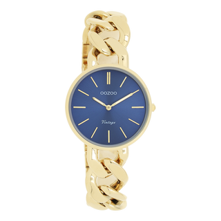 Kaufen goud-blauw Oozoo Damenuhr-C20008 Nachtblau (38mm)
