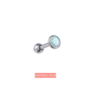Go Dutch Label Oorknoppen Witte steen