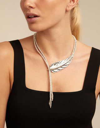 UNOde50 Necklace - Feather | COL1306 (90cm)