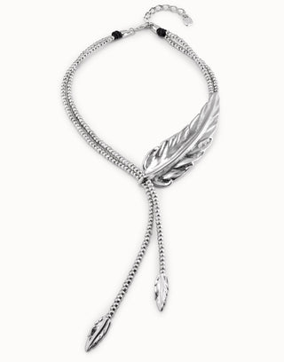 UNOde50 Necklace - Feather | COL1306 (90cm)