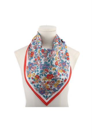 Bijoutheek Sjaal (Fashion) Bloemen met rand