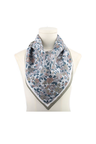 Bijoutheek Sjaal (Fashion) Bloemen met rand
