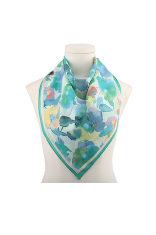 Bijoutheek Sjaal (Fashion) Aquarel Bloemen Groot