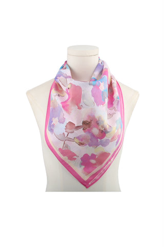 Bijoutheek Sjaal (Fashion) Aquarel Bloemen Groot