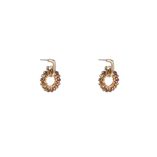 Kopen cinnamon Day&Eve by Go Dutch Label Oorknoppen Open Kralen Cirkel