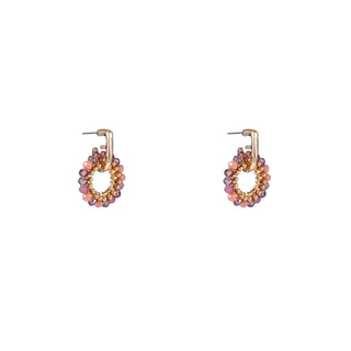 Kopen coral-flower Day&Eve by Go Dutch Label Oorknoppen Open Kralen Cirkel