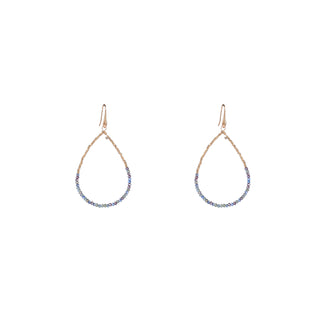 Kopen blue-mix Day&Eve by Go Dutch Label Oorhangers Elegant Beads Drop