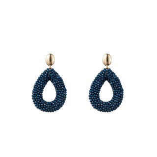 Kopen blauw Go Dutch Label Oorknoppen full on beads drop
