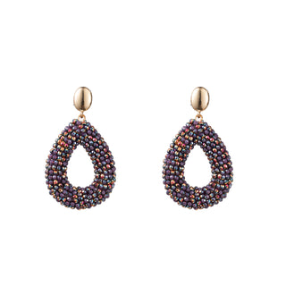 Kopen lavender Go Dutch Label Oorknoppen full on beads drop