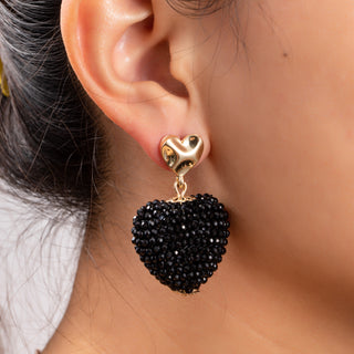 Go Dutch Label Ear studs full on beads heart