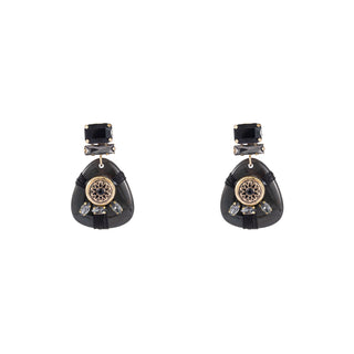 Kopen zwart Go Dutch Label Oorknoppen roped dangle