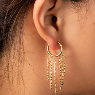 Go Dutch Label Oorhangers flat chain ring