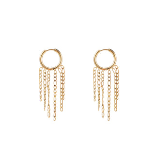 Go Dutch Label Oorhangers flat chain ring