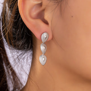 Go Dutch Label Stud Earrings upside down drops