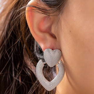 Go Dutch Label Oorknoppen dangling hart