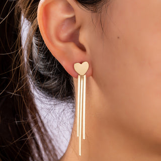 Go Dutch Label Ear studs flat waterfall heart