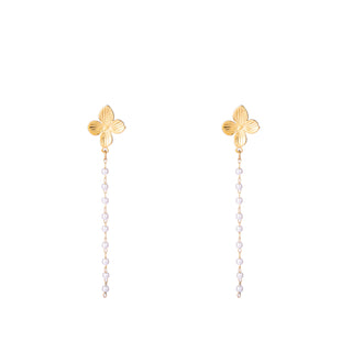 Kopen goud Go Dutch Label Oorknoppen leaf 'n pearls