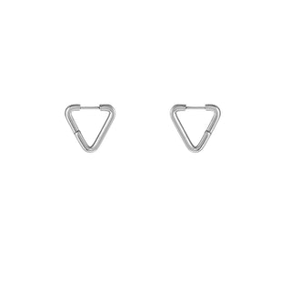 Kopen zilver Go Dutch Label Oorringen triangle ring big