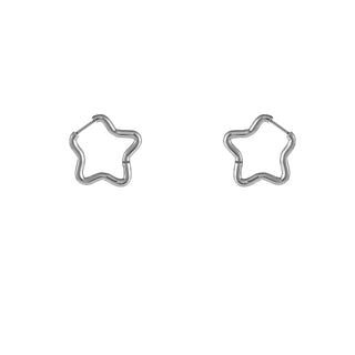 Kopen zilver Go Dutch Label Oorringen star ring