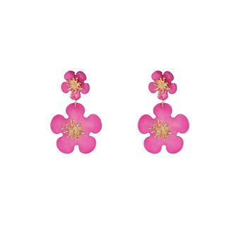 Kopen pink Day&Eve by Go Dutch Label Oorknoppen Dubbele Bloem