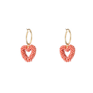 Day&Eve by Go Dutch Label Oorhangers Kralen Hart Hoop