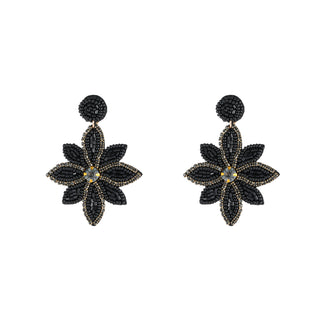 Kopen black Day&Eve by Go Dutch Label Oorknoppen Kralen Lelie