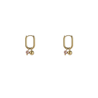 Day&Eve by Go Dutch Label Oorhangers Oval Hoop Kralen