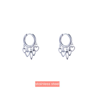 Day&Eve by Go Dutch Label Oorhangers Hoop Hartjes