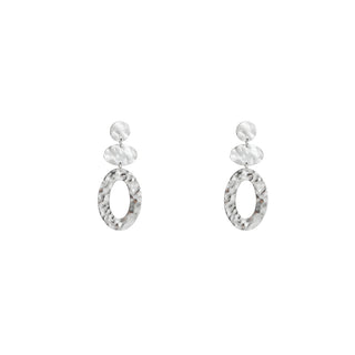 Kopen zilver Day&Eve by Go Dutch Label Oorknoppen Gehamerde Vormen