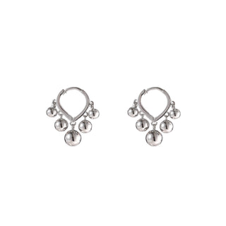 Kopen zilver Go Dutch Label Oorhangers Balls Hoop