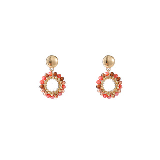 Go Dutch Label Oorknoppen Round Dangle Goud