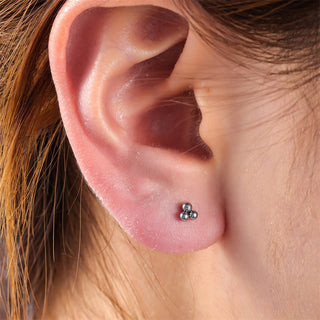 Kopen zilver Go Dutch Label Oorknoppen 3 dots
