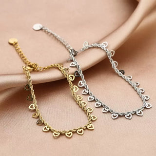 Michelle Bijoux Bracelet (jewelry) Twisted Open Hearts