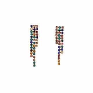 Koop multi Bijoutheek Ear Studs 3 rows of stones
