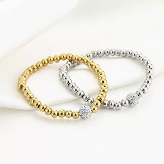 Bijoutheek-Armband (Schmuck) Kugeln und Zirkonia-Kugel