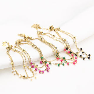 Michelle Bijoux Ankle jewelry beaded balls