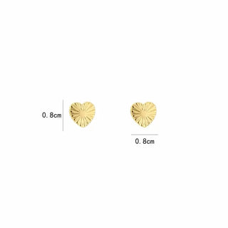 Bijoutheek Ear studs radiant heart