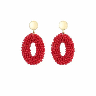 Bijoutheek Oorknoppen Ovaal Kralen