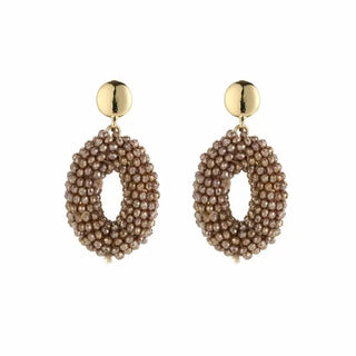 Bijoutheek Oorknoppen Ovaal Kralen