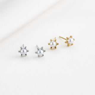 Bijoutheek Ear Studs Pearl