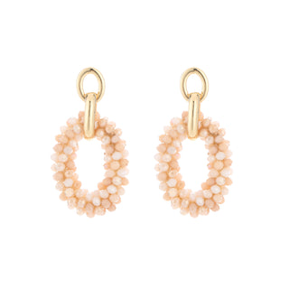 Koop beige Bijoutheek Ear studs beads hoop