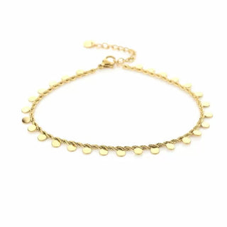 Michelle Bijoux Ankle Jewelry Twisted Discs