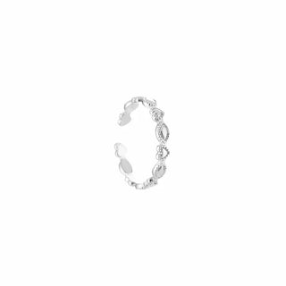 Kopen zilver Bijoutheek Ring (Sieraad) Hart Ovaal
