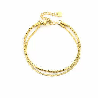 Bijoutheek Armband (Sieraad) Dubbel Fijn