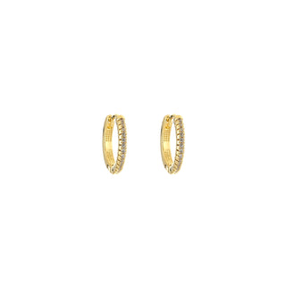 Kaufen weiss Bijoutheek Ohrringe Strass Gold