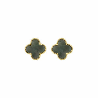 Bijoutheek Ear Studs Clover Enamel